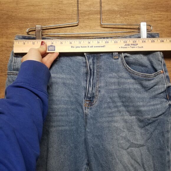 NOBO No Boundries Womans Jrs Size 13 High Rise Blue Ankle Jeans Distressed - Picture 7 of 10